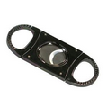 Gunmetal & Chrome Guillotine Cutter Cigar Cutter in Black Gift Box